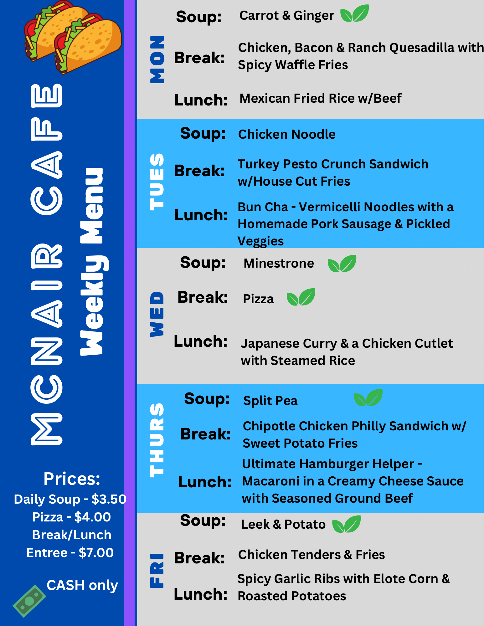 menu nov 18